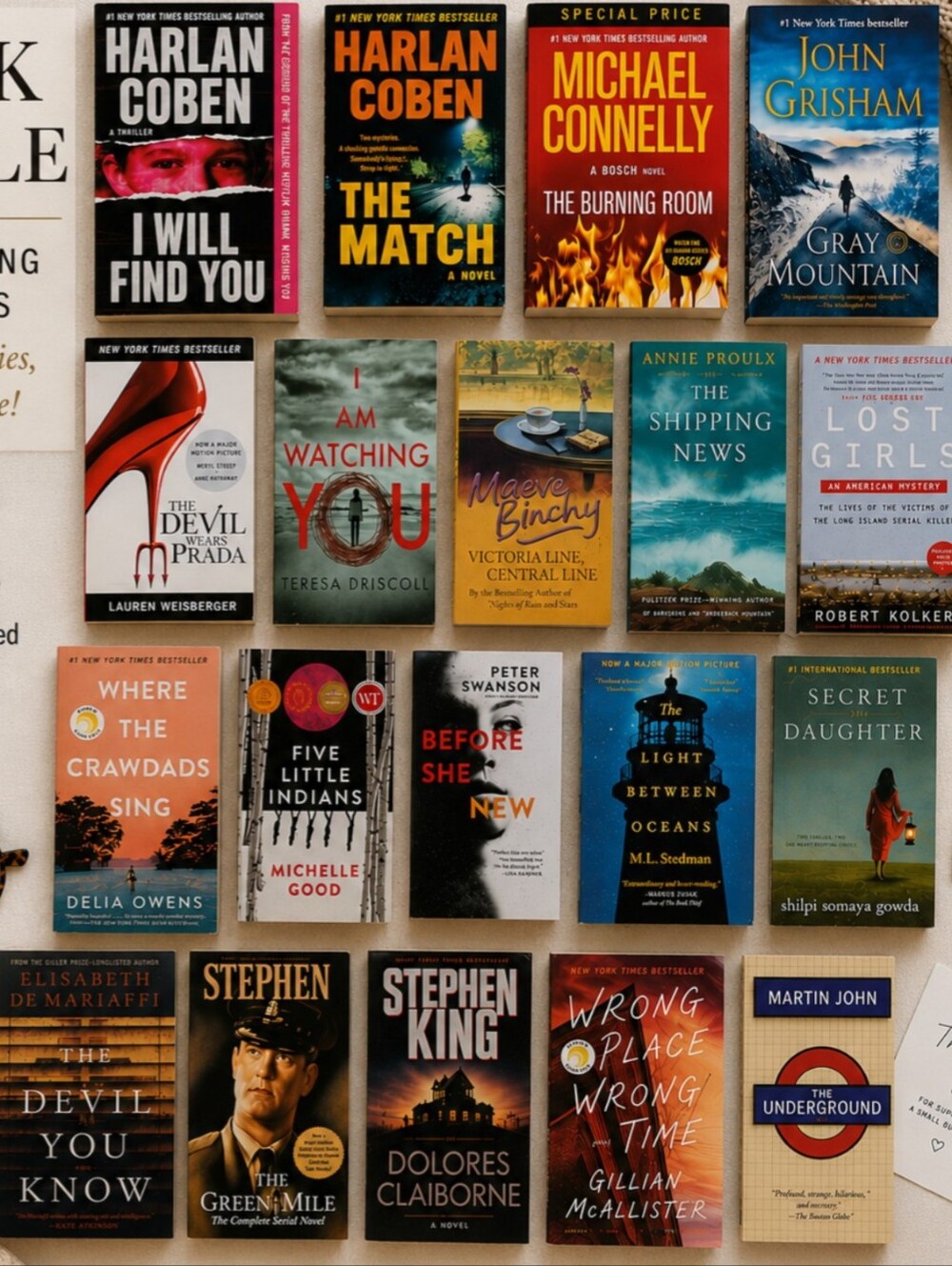 19 Book Bundle | Mystery, Thriller, Fiction & Contemporary